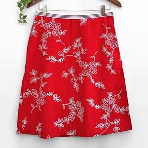 Speechless Cotton Graphic Floral A-line Skirt 9/M